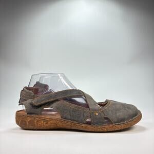 Josef Seibel Rosalie 13 Dark Blue Leather Hook & Loop Women’s Size US 9.5 EU 40